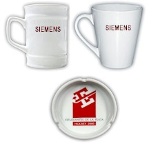 Tazas - Jarros - Ceniceros y demás porcelana/ceramica con logo.